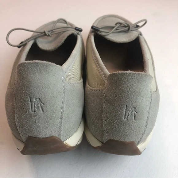 MBT Taupe Gray Suede Slip On Performance Loafers Size 4-4.5 - Picture 4 of 7